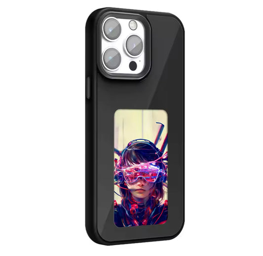 Tintenbildschirm Handyhülle schwarz